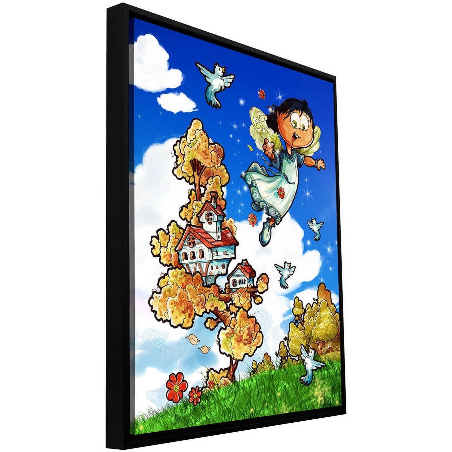 Luis Peres "House" Floater-Framed Gallery-Wrapped Canvas