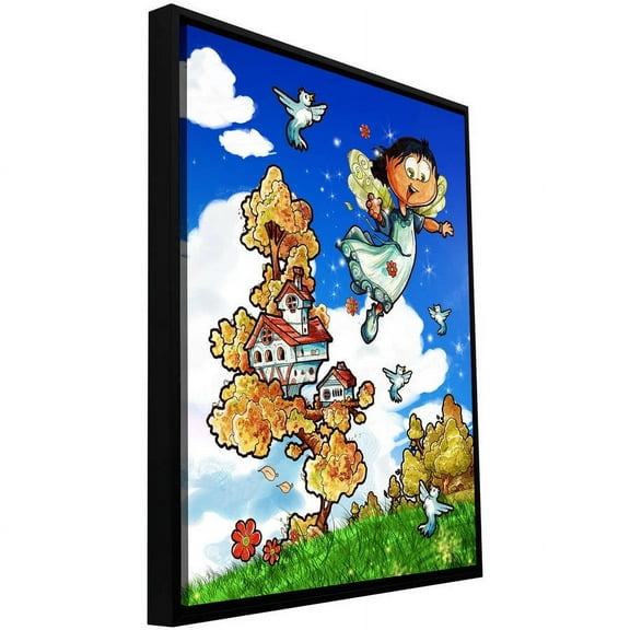 Luis Peres "House" Floater-Framed Gallery-Wrapped Canvas