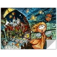 thumbnail image 1 of Luis Peres "Lighthouse Elf Village" Removable Wall Art, 1 of 2