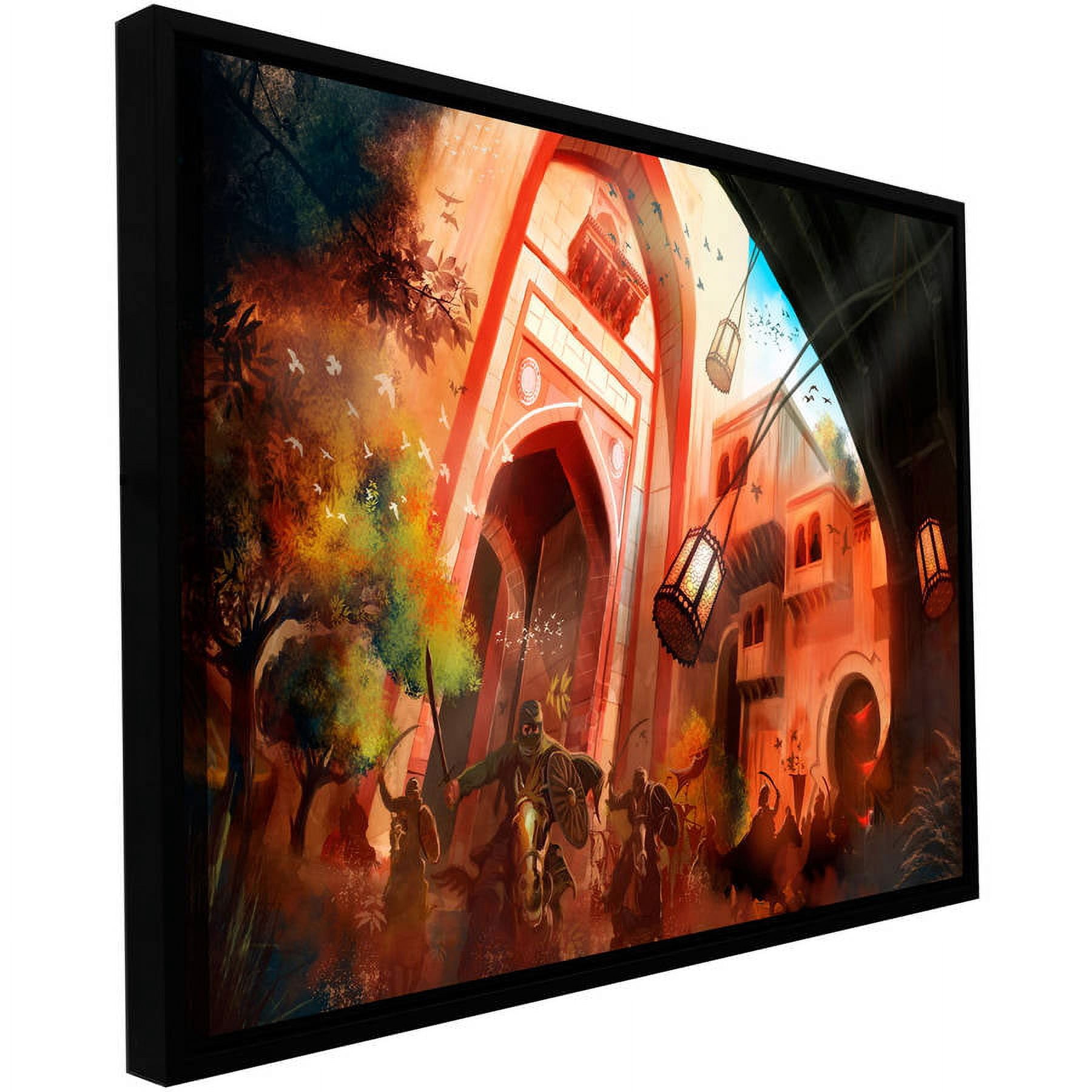 Luis Peres "Old Times 1" Floater-Framed Gallery-Wrapped Canvas