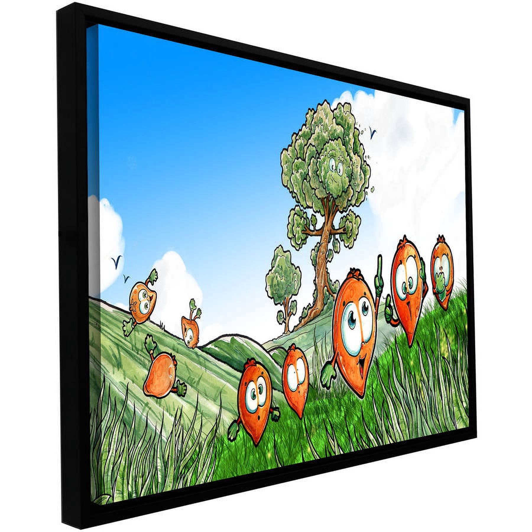 Luis Peres "Seeds 1" Floater-Framed Gallery-Wrapped Canvas