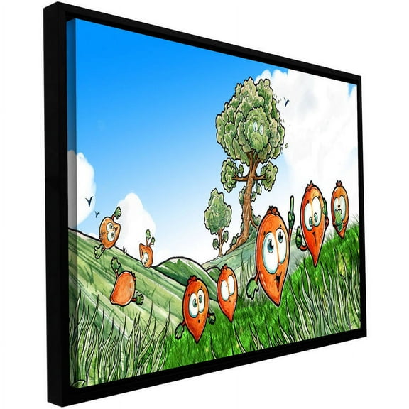 Luis Peres "Seeds 1" Floater-Framed Gallery-Wrapped Canvas