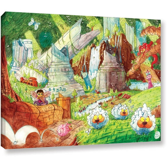 Luis Peres "Sheep Forest" Gallery-Wrapped Canvas