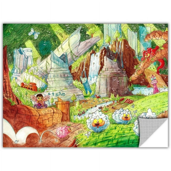 Luis Peres "Sheep Forest" Removable Wall Art Graphic