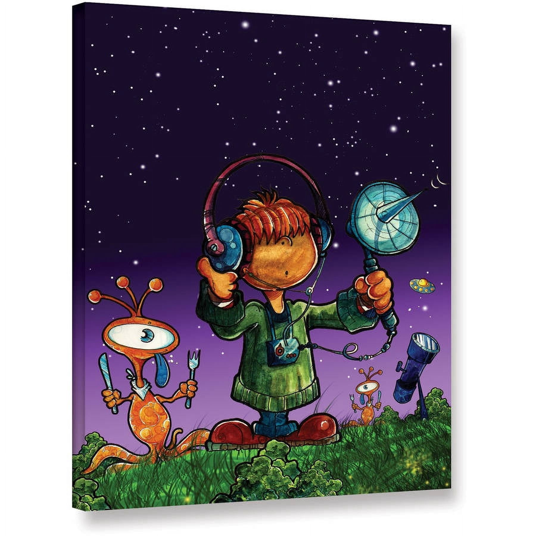 Luis Peres "Ufo Kid 4" Gallery-Wrapped Canvas