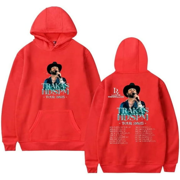 Luis R Conriquez Trakas HDSPM Tour 2025 Merch Hoodie Pockets Drawstring Unisex Hooded Sweatshirt Fashion Clothing