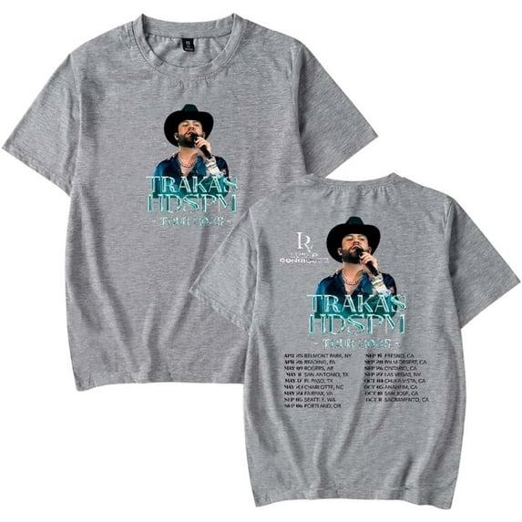 Luis R Conriquez Trakas HDSPM Tour 2025 Merch Short Sleeve T-shirt Unisex Fashion Crew Neck Top