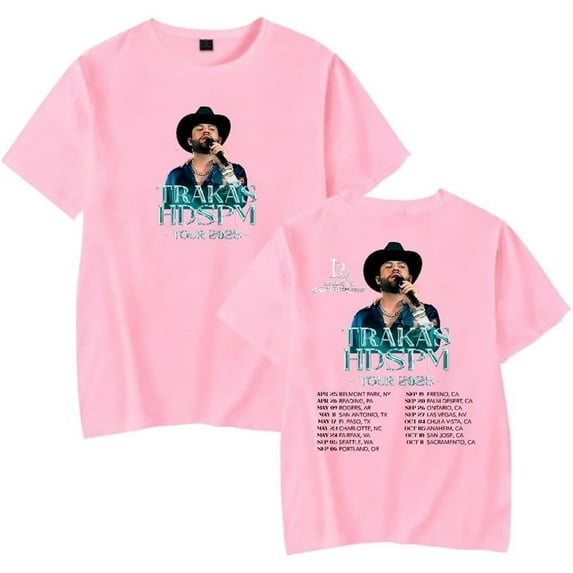 Luis R Conriquez Trakas HDSPM Tour 2025 Merch Short Sleeve T-shirt Unisex Fashion Crew Neck Top