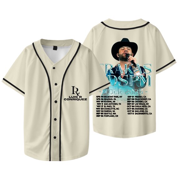 Luis R Conriquez Trakas HDSPM Tour Baseball Jacket Tee Summer Unisex V-neck Short Sleeve T-Shirts