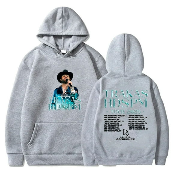 Luis R Conriquez Trakas HDSPM Tour Hoodies Cosplay Women Men Fashion Long Sleeve Sweatshirts