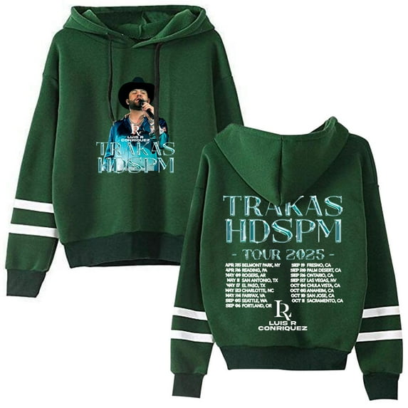 Luis R Conriquez Trakas HDSPM Tour Pullovers Pocketless Parallel Bars Sleeve Streetwear Sweatshirts