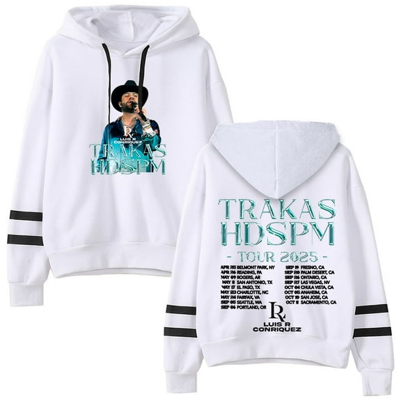 Luis R Conriquez Trakas HDSPM Tour Pullovers Pocketless Parallel Bars Sleeve Streetwear Sweatshirts