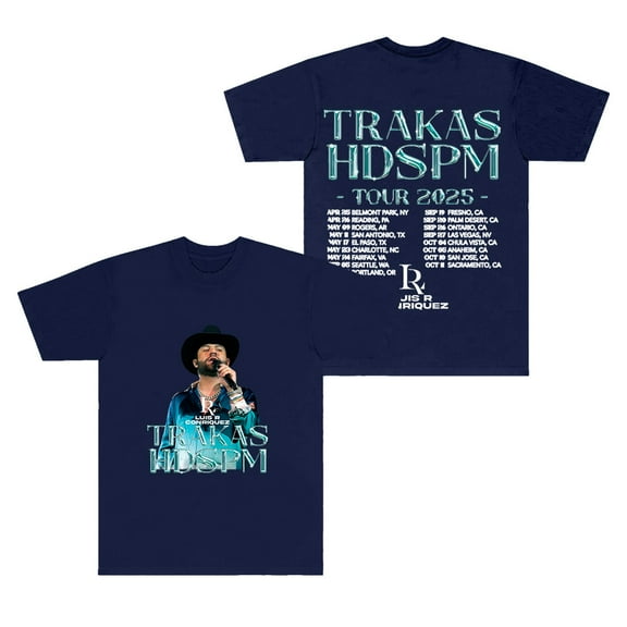Luis R Conriquez Trakas HDSPM Tour T-Shirts Summer Women Men Fashion Streetwear Short Sleeve Tee