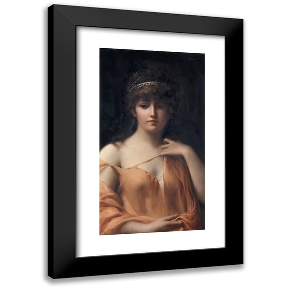 Luis Ricardo Falero 15x24 Black Modern Framed Museum Art Print Titled - A Classical Beauty (1889)