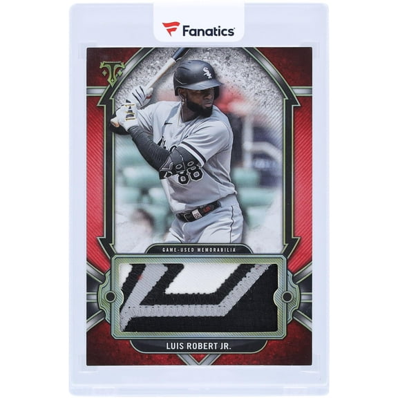 Luis Robert Chicago White Sox 2024 Topps Triple Threads Ruby Single 3 Color Relic #SJR-LR #1/1 Card - Fanatics Authentic Certified
