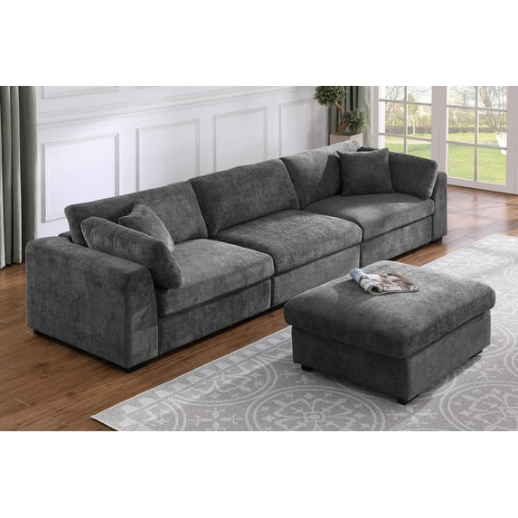 Luis Upholstered Wide Modular Sofa