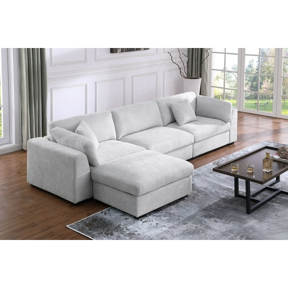 Luis Upholstered Wide Modular Sofa