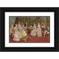 thumbnail image 1 of Luis Álvarez Català 18x13 Black Ornate Wood Framed Double Matted Museum Art Print Titled - The Recital (1901), 1 of 5
