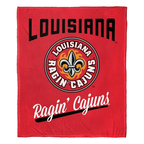 The Northwest 1COL-23600-0140-OOF 50 x 60 in. NCAA Louisiana At Lafayette University Alumni Silk Touch Throw Blanket