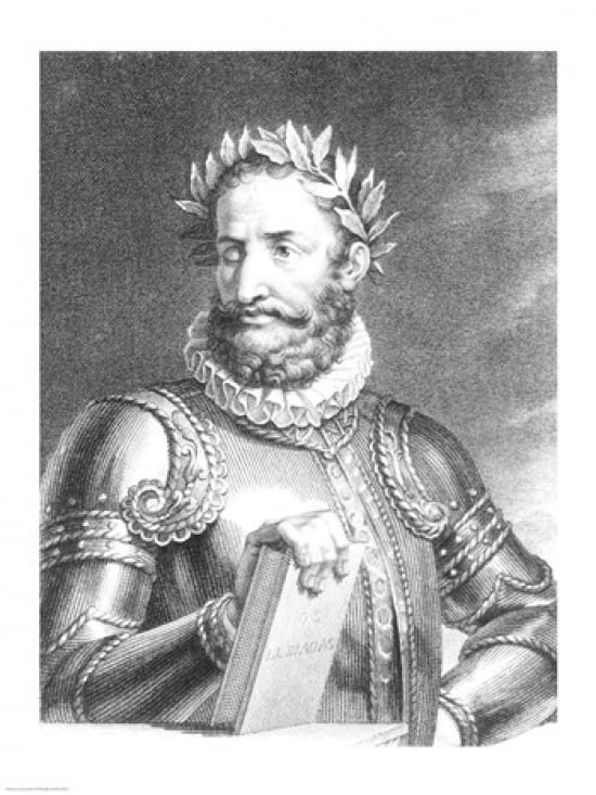 Luiz Vaz de Camoes Canvas Art - Francois Gerard (18 x 24)