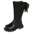 thumbnail image 1 of Lujianch Autumn Simple And Cute Bow Knot Long Sleeve Boots For Big Girls Soft Sole Boots Girls Ankle Boots, 1 of 5