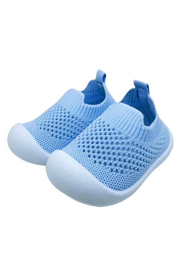 Baby Shoes Baby Boys Girls Sock Shoes Breathable First Walking Shoes On Sneakers Non With Soft Rubber Soles Breathable Mesh Baby Athletic Shoes Size 6-12 Months
