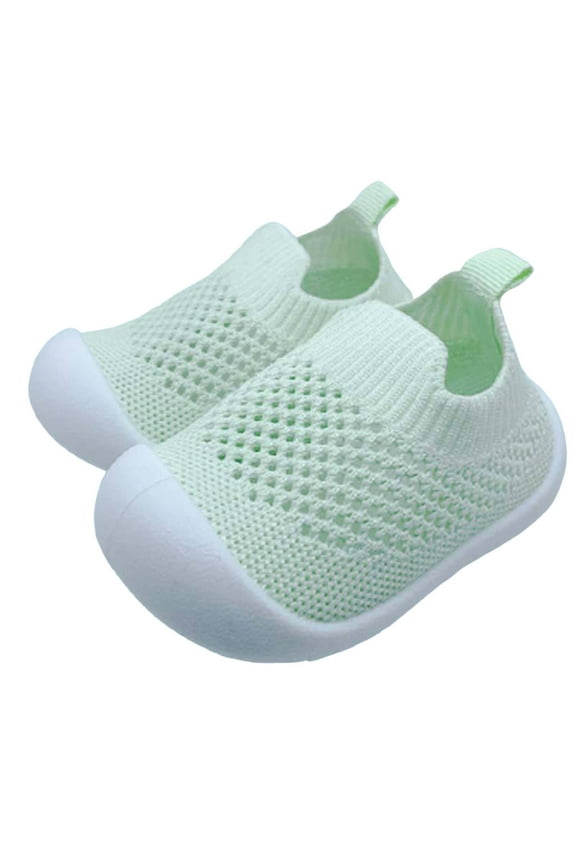 Baby Shoes Baby Boys Girls Sock Shoes Breathable First Walking Shoes On Sneakers Non With Soft Rubber Soles Breathable Mesh Baby Athletic Shoes Size 6-12 Months