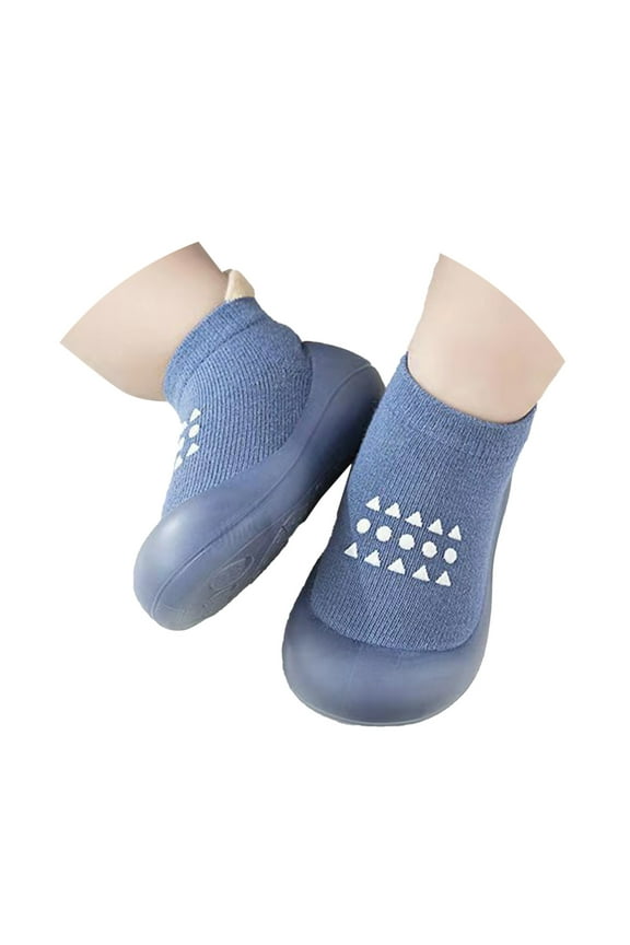 Baby Sock Shoes Baby Walking Shoes Non Breathable Slippers With Soft Rubber Sole Baby Boys Girls Sneakers Baby Running Shoes Size 0-6 Months