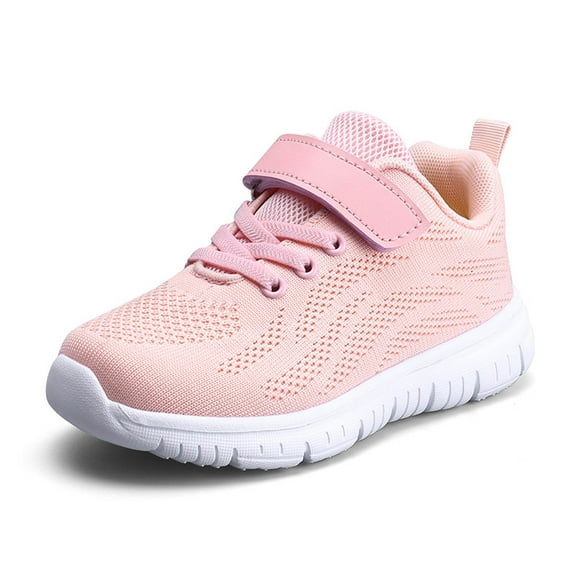 Lujianch Children's Fashion Flat Light Non Slip Lace Up Sneakers For Boys And Girls Solid Color Mesh Breathable Running Shoes Breathable Girls Sports Shoes Size 7-8 Years