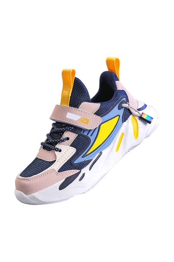 Children's Spring Autumn Mesh Running Shoes Breathable Thick Sole For Student Sports And Leisure Non- Girls Athletic Shoes Size 12-12.5 Years