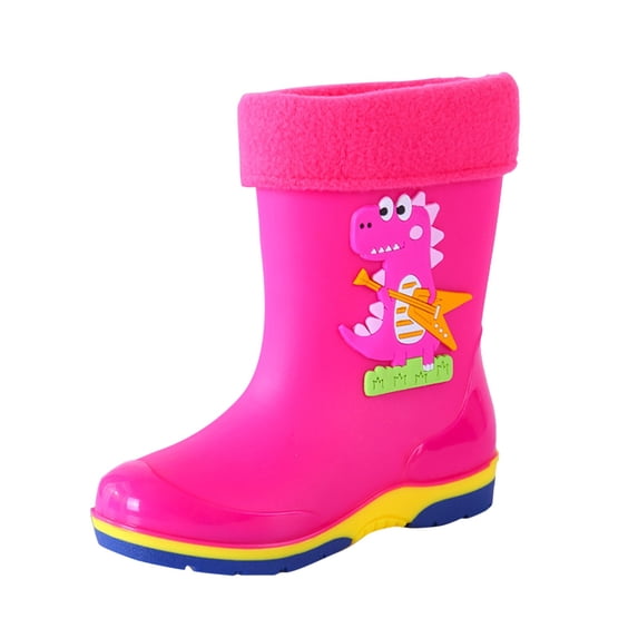 Lujianch Cotton Waterproof Princess Shoes Cartoon Of Waterproof Rain Shoes For Children Girls Rain Boots With Designs