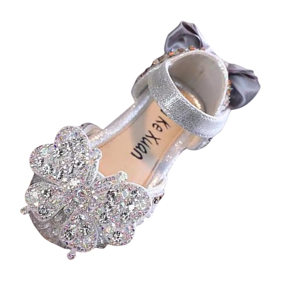 Lujianch Fashion Spring And Summer Girls Shoes Dress Performance Dance Shoes Rhinestone Sequins Cartoon Butterfly Light And Comfortable Sparkly Girls Boots