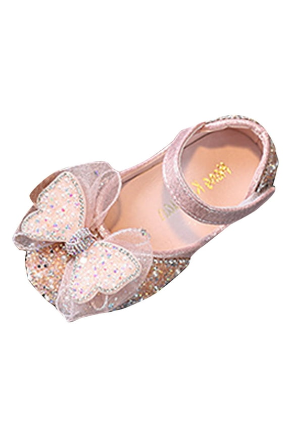 Fashion Summer Girls Dance Shoes Princess Dress Performance Shoes Pearl Sequin Ribbon Bow Light Solid Color Elegant And Comfortable Girls Rain Boots With Designs