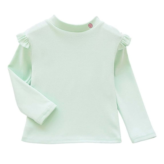 Lujianch Girls Long Sleeve Tops For Fall And Winter Comfortable Casual Tees For Toddler And Big Kids Soft Breathable Daily Wear Girls T Shirts Size 6-7 Years