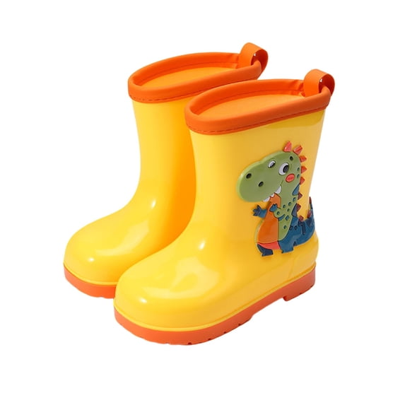 Lujianch Girls Rain Boots For Toddlers Kids Dinosaur Pattern Lightweight Comfortable Soft Sole Casual Outdoor Play Shoes Girls Rain Boots With Designs