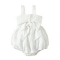 thumbnail image 1 of Lujianch Girls Sleeveless Bowknot Romper Embroider Bodysuits Girls Romper Outfits Size 18-24 Months, 1 of 3