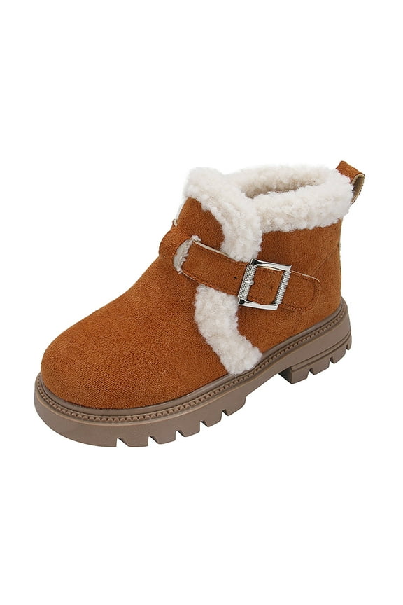 Kids Boots Bright Color Side Zipper Cute Ankle Boots Kids Snow Boots Girls