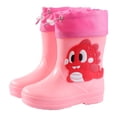 thumbnail image 1 of Lujianch Kids Rain Boots For Boys Ankle Boots With Adjustable Comfortable Outdoor Play Shoes For Toddler And Children Age 2 9 Adjustable Boys Winter Boots With Zipper, 1 of 2
