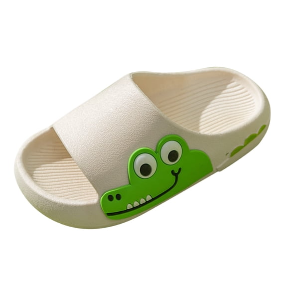 Lujianch Kids Summer Beach Outdoor Breathable Non Soft Thick Bottom Slides Slippers Cartoon Cute Garden Shoes Toddler Girls Slippers Size 14
