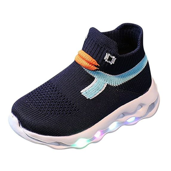 Lujianch Toddler Shoes Duck Decoration LED Light Walking Shoes Running Shoes For Kids Lightweight Girls Sneakers Size 18-24 Years
