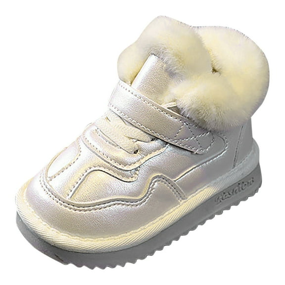 Lujianch Winter Children Cotton Shoes Girls And Boys Plush Casual And Versatile Warm Short Boots Girls Rain Boots With Designs