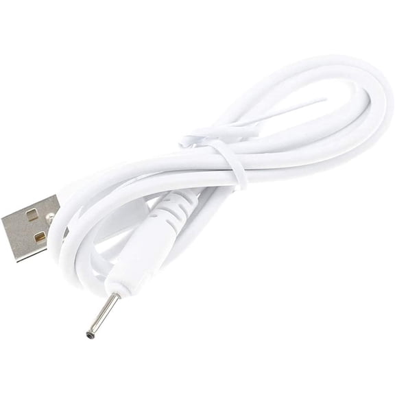 LujingZ 1 - Pack White USB 2.0 Type A to DC 2.0mm x 0.6mm 5V Charging Cable - Adapter for Earbuds