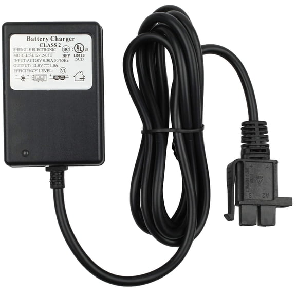 LujingZ 12V Battery Charger for Kids Ride - On Toys Compatible with Yamaha Raptor 700R Toyota FJ Cruiser 12V 1.0A Output B - type Plug 6FT Cable UL - listed