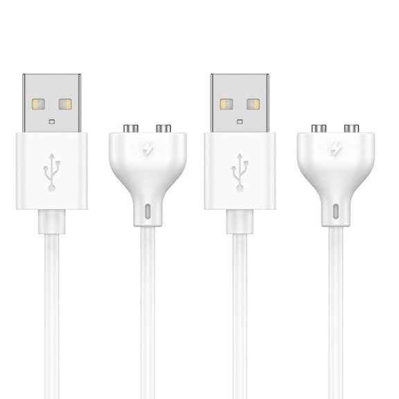 LujingZ 2 - Pack Magnetic USB Charger Cable (1 Single & 1 Double Polarity, 5mm) - Replacement for Toys, Massager, Cleanser