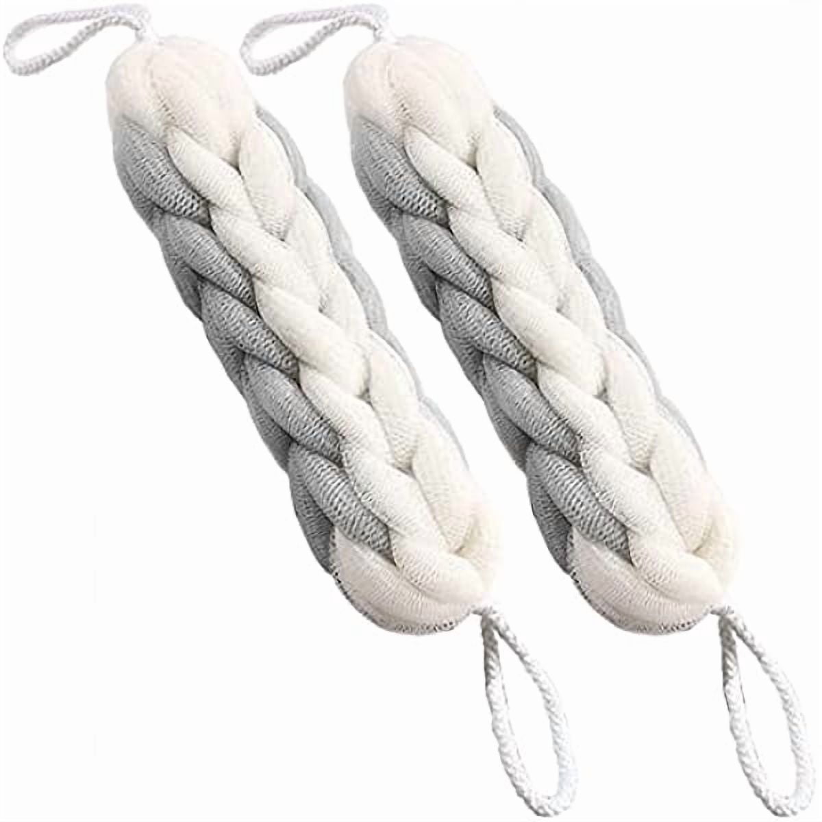 LujingZ 2 Packs Upgraded Long Stretch Back Sponge with Rope Handles ...