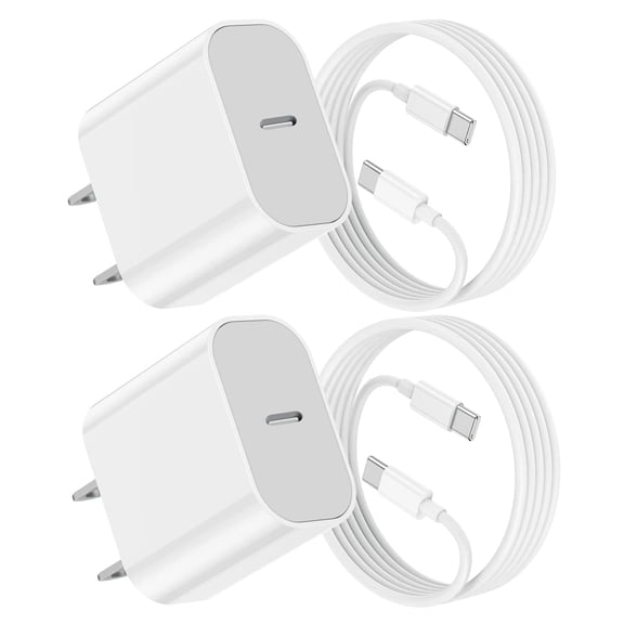 LujingZ 20W Fast Charger with 10 Ft USB C Cable, Compatible for iPhone 15/15 Pro Max, iPad Pro 12.9/11 inch, iPad Air