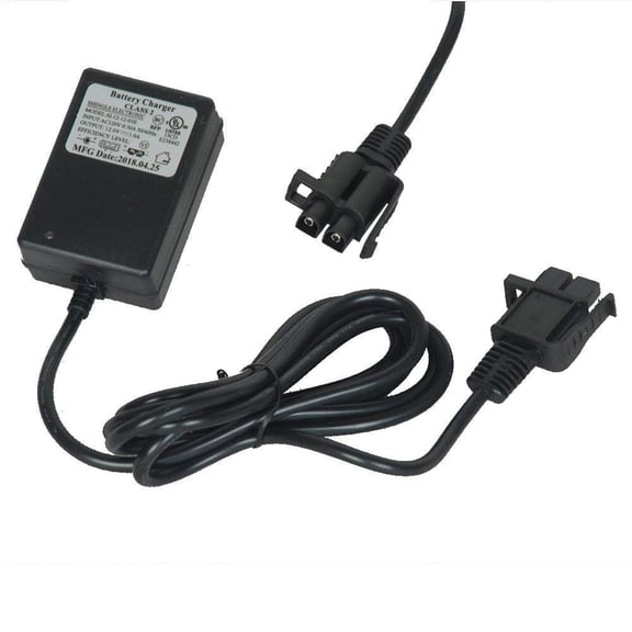 LujingZ B Plug 12V Kids Ride - On Car Charger 12 Volt for Motion Trendz Yamaha Raptor & More 12V 1.0A Output LED Indicator