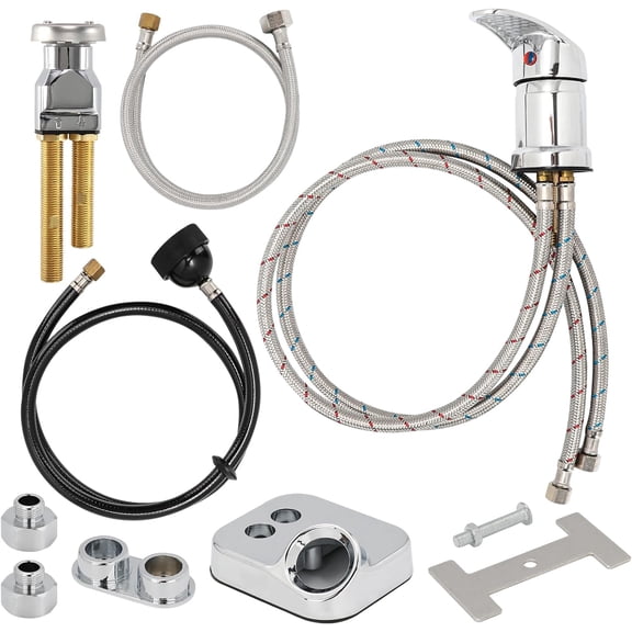 LukLoy Salon Shampoo Bowl Faucet Vacuum Breaker Kit with Shampoo Bowl Hose and Sprayer Replacement Part for Shampoo Bed,Hair Salon Sink Faucet Sprayer Hose Set