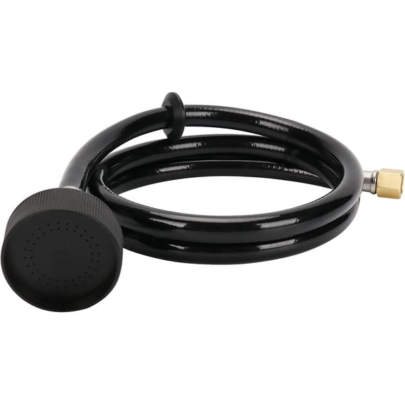 LukLoy UPC Certified Salon Shampoo Bowl Sprayer Head with Black Rubber Hose, Professional Salon Sink Replacement Part for Salon Barber Shop Spa, 1/4" Thread