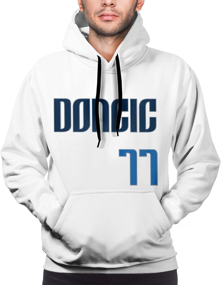 Luka 77 Doncic Men'S 3d Printed Pullover Hoodie Sweatshirt With